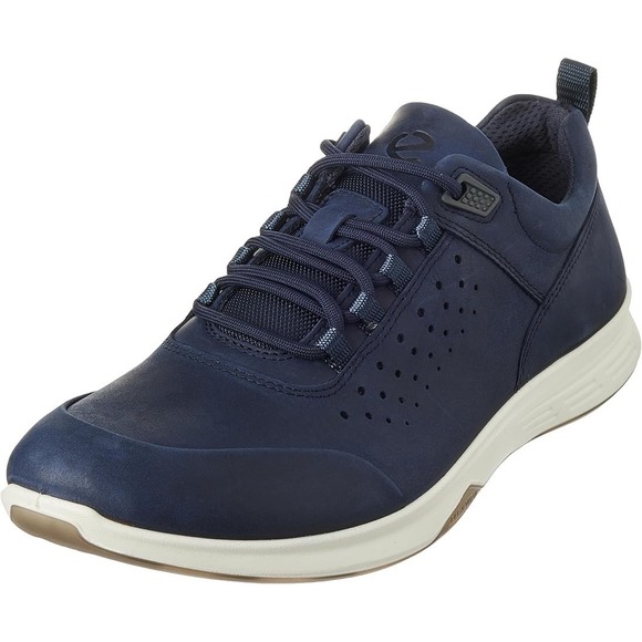ECCO Exceed Men's EU 46 US 12-12.5 Night Sky Navy Nubuck Leather Trainer Shoes